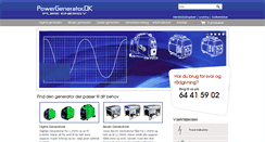 Desktop Screenshot of powergenerator.dk